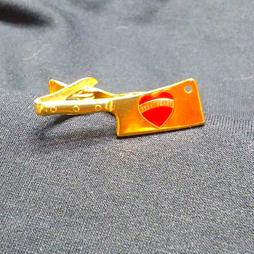 Vintage Cleaver "Sweetheart" Goldtone Tie Clip